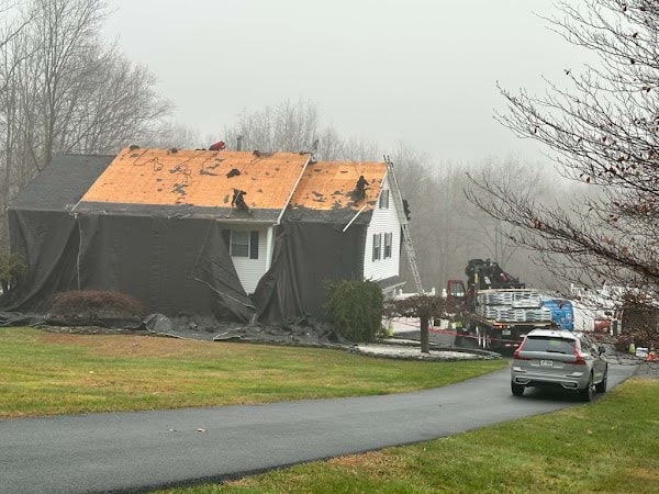 Roofing crew safety installation